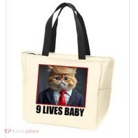 Cat Trump 9 Lives Baby Tote Bag thumb 3