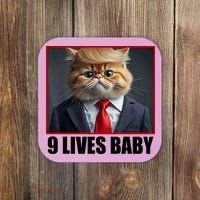 Cat Trump 9 Lives Baby Coaster thumb 0