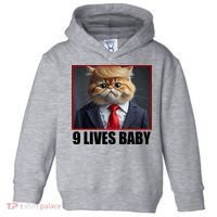 Cat Trump 9 Lives Baby Toddler Hoodie thumb 0
