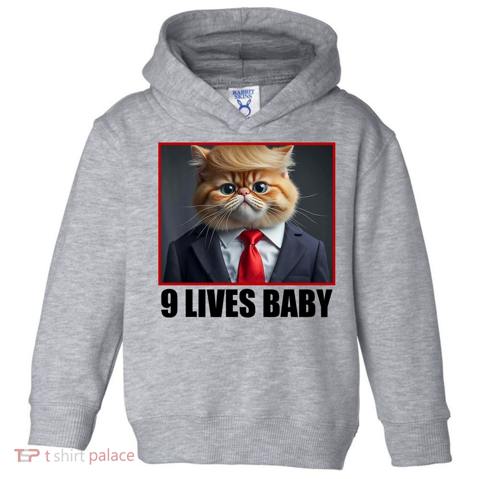 Cat Trump 9 Lives Baby Toddler Hoodie