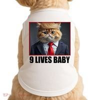 Cat Trump 9 Lives Baby Doggie Tank thumb 0