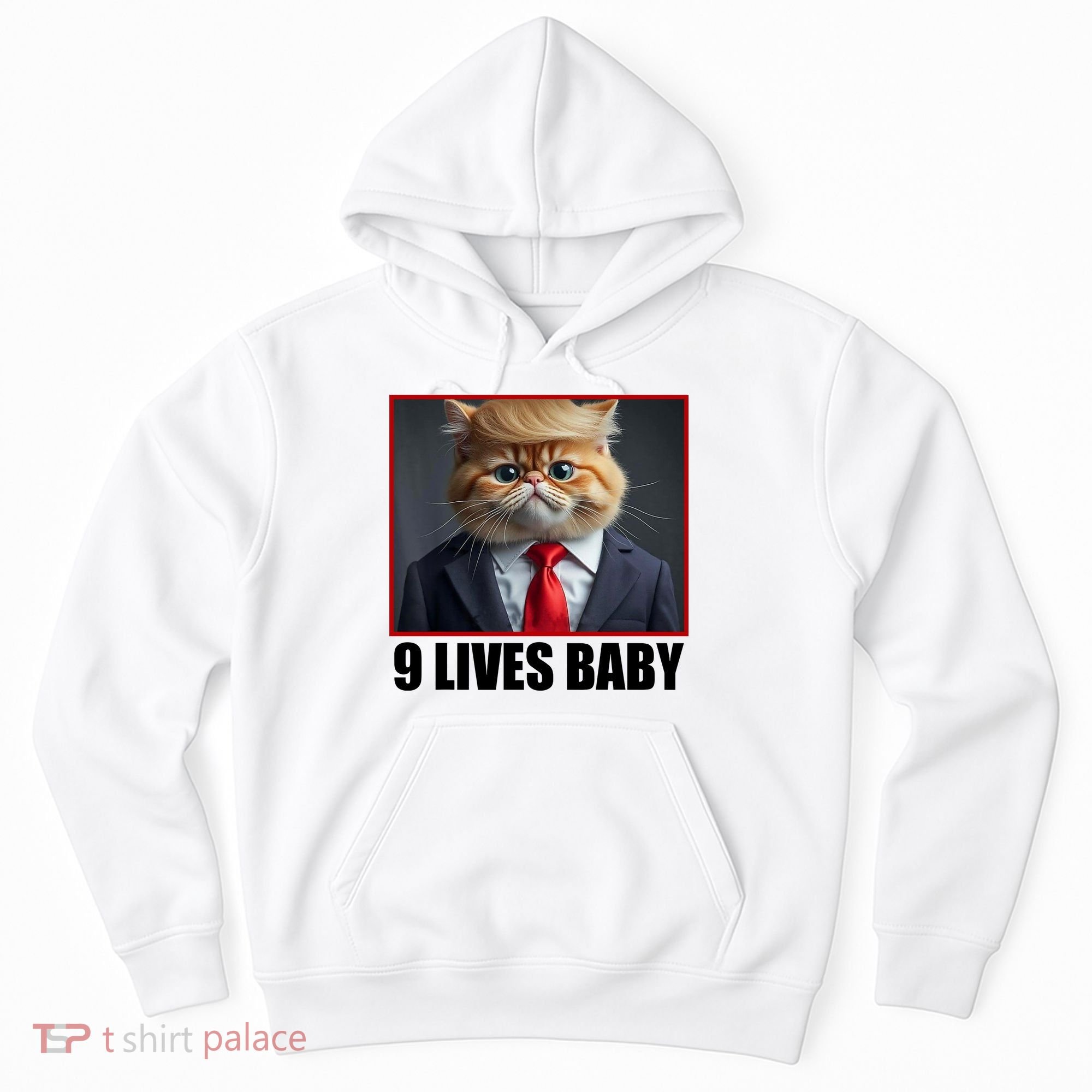 Cat Trump 9 Lives Baby Hoodie