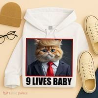 Cat Trump 9 Lives Baby Hoodie thumb 4