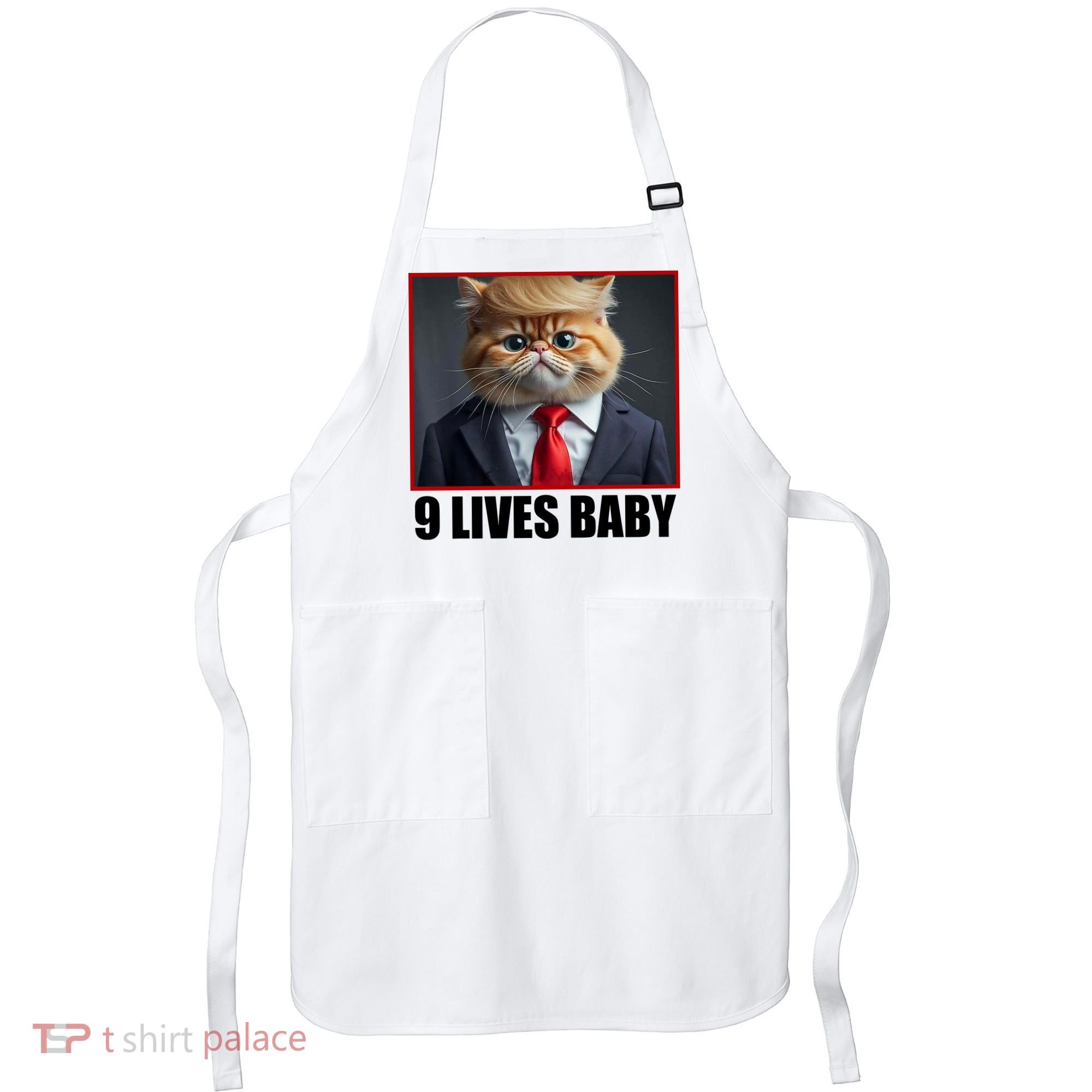 Cat Trump 9 Lives Baby Apron