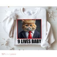 Cat Trump 9 Lives Baby Sweatshirt thumb 2