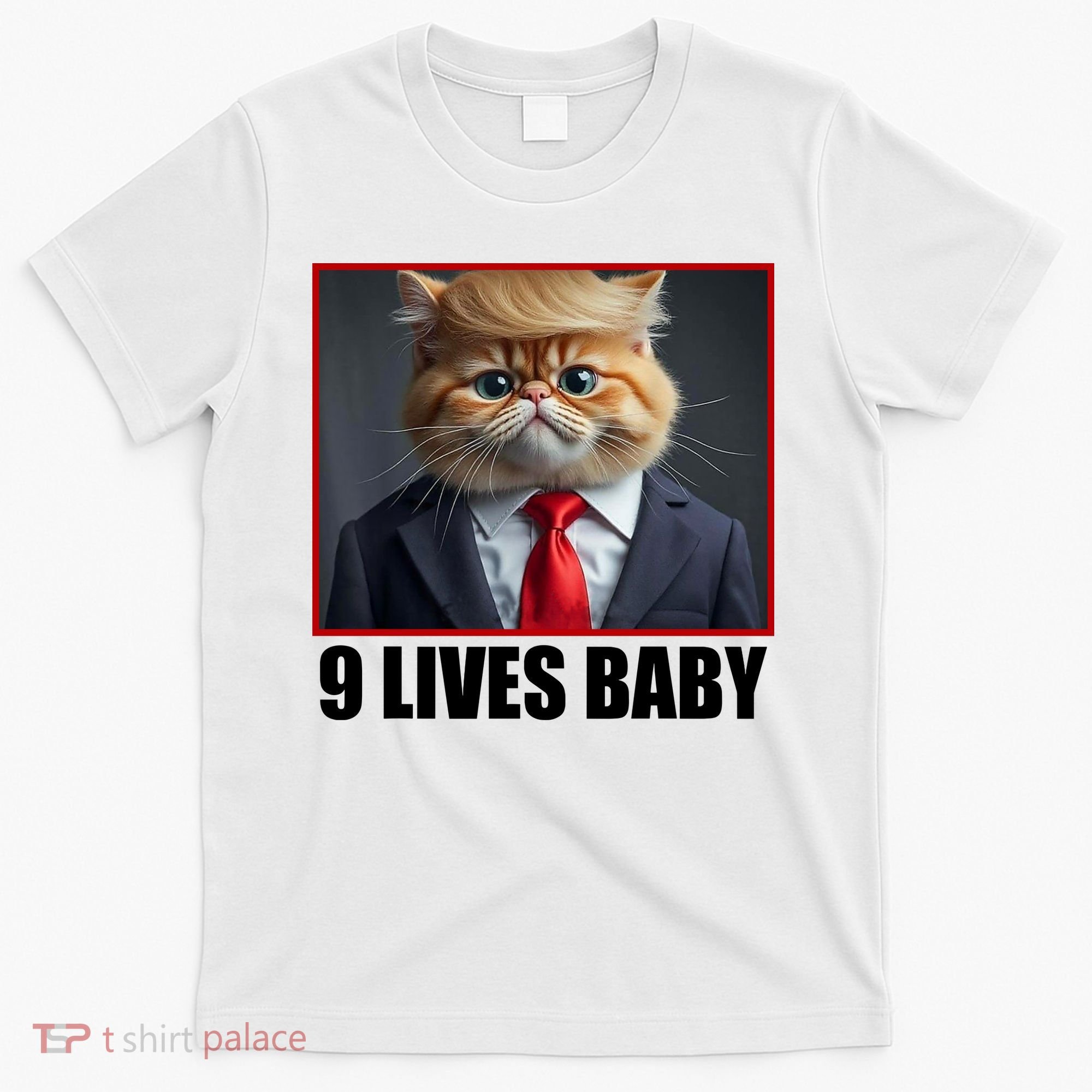 Cat Trump 9 Lives Baby T-Shirt