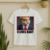 Cat Trump 9 Lives Baby T-Shirt thumb 2