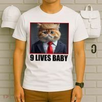 Cat Trump 9 Lives Baby T-Shirt thumb 6