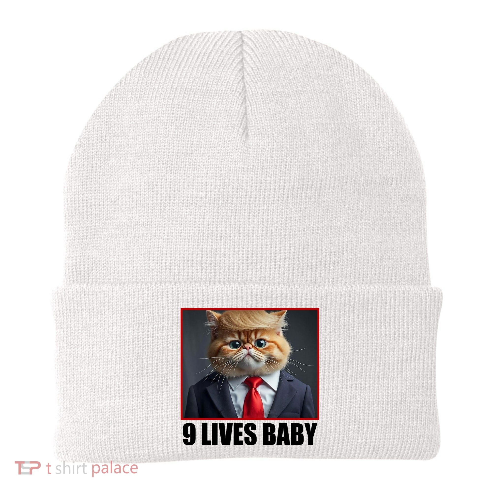 Cat Trump 9 Lives Baby Beanie
