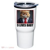 Cat Trump 9 Lives Baby Tumbler thumb 0