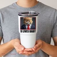 Cat Trump 9 Lives Baby Tumbler thumb 2