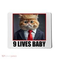Cat Trump 9 Lives Baby Mousepad thumb 0