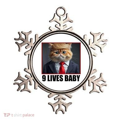 Cat Trump 9 Lives Baby Ornament
