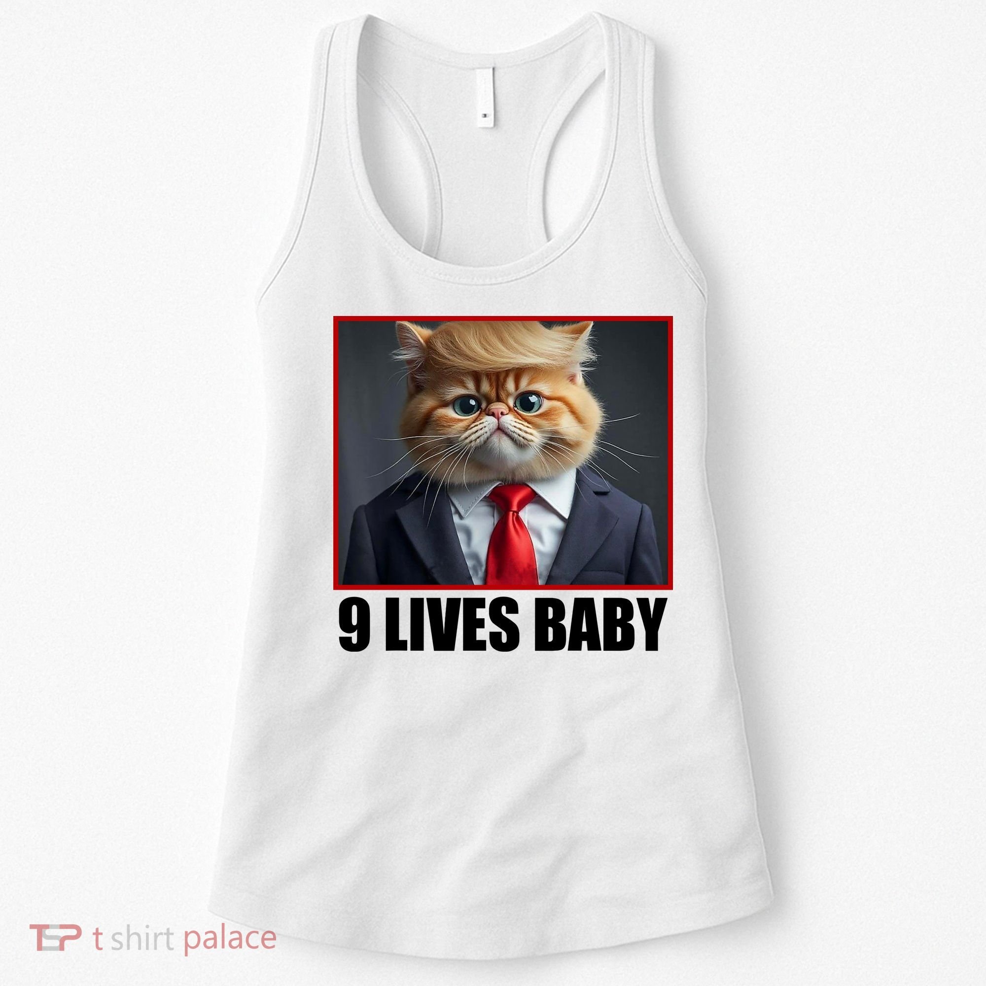 Cat Trump 9 Lives Baby Women's Tank Top