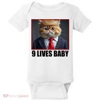 Cat Trump 9 Lives Baby Baby Bodysuit thumb 0