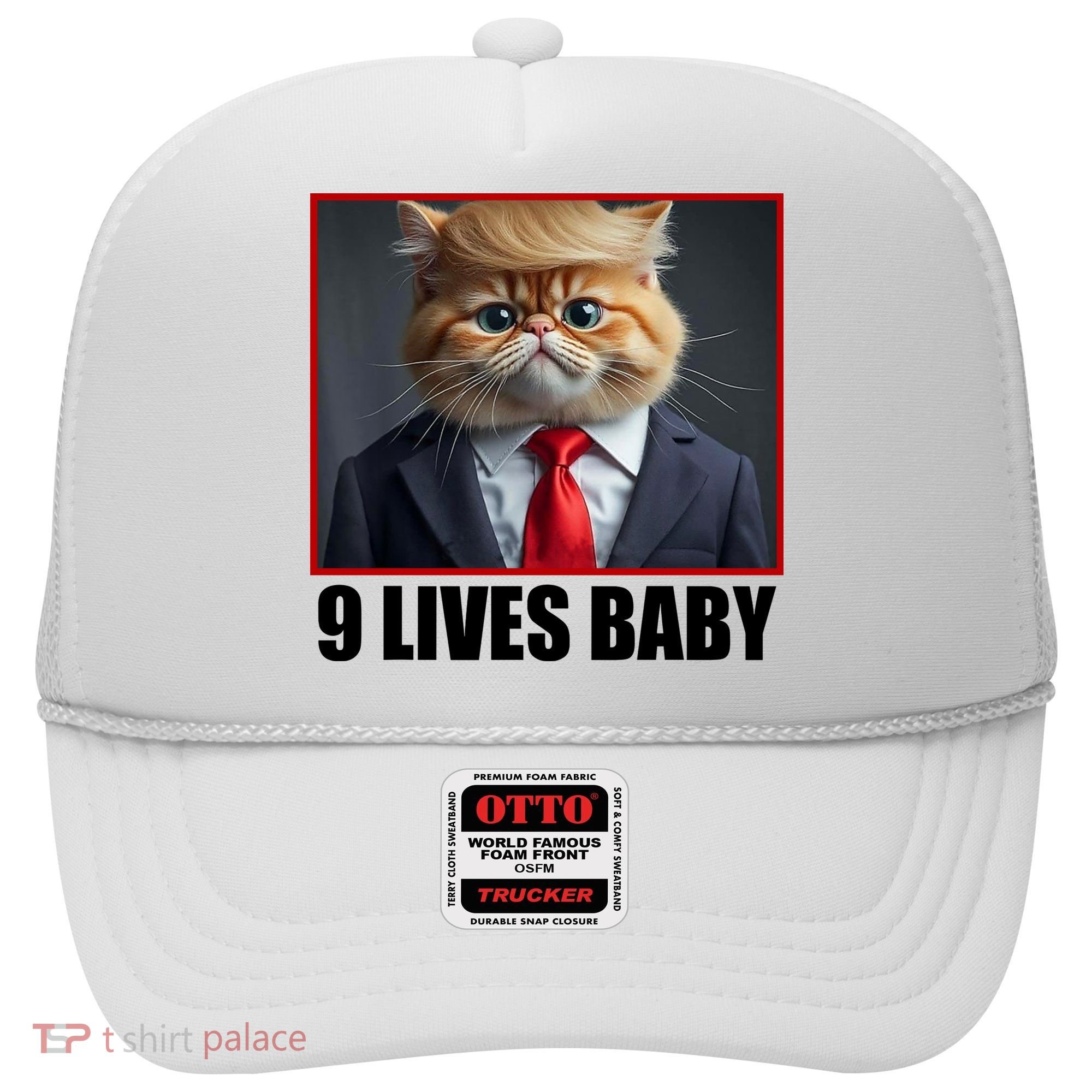 Cat Trump 9 Lives Baby Hat