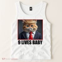 Cat Trump 9 Lives Baby Tank Top thumb 2