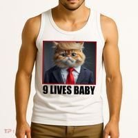 Cat Trump 9 Lives Baby Tank Top thumb 3