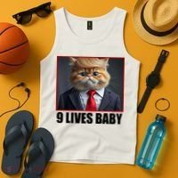 Cat Trump 9 Lives Baby Tank Top thumb 4