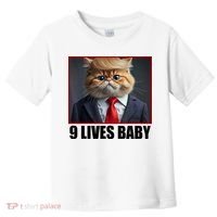 Cat Trump 9 Lives Baby Toddler T-Shirt thumb 0