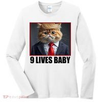 Cat Trump 9 Lives Baby Women's Long Sleeve Shirt thumb 0