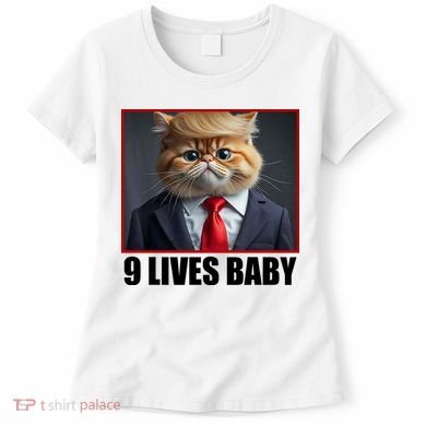 Cat Trump 9 Lives Baby Women's T-Shirt