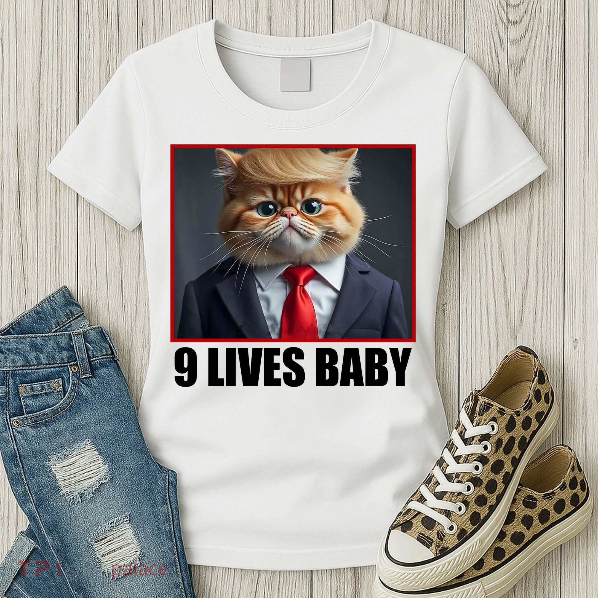 Cat Trump 9 Lives Baby Women's T-Shirt