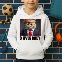 Cat Trump 9 Lives Baby Kids Hoodie thumb 2