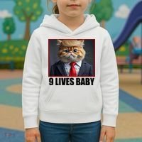Cat Trump 9 Lives Baby Kids Hoodie thumb 3