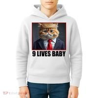 Cat Trump 9 Lives Baby Kids Hoodie thumb 4