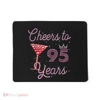 Cheers To 95 Years 95th Birthday Present 95 Years Old Bday Mousepad thumb 0