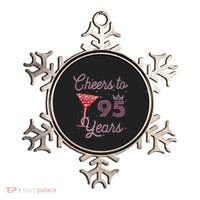 Cheers To 95 Years 95th Birthday Present 95 Years Old Bday Ornament thumb 0