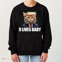 Cat Trump 9 Lives Baby Women's Sweatshirt thumb 0