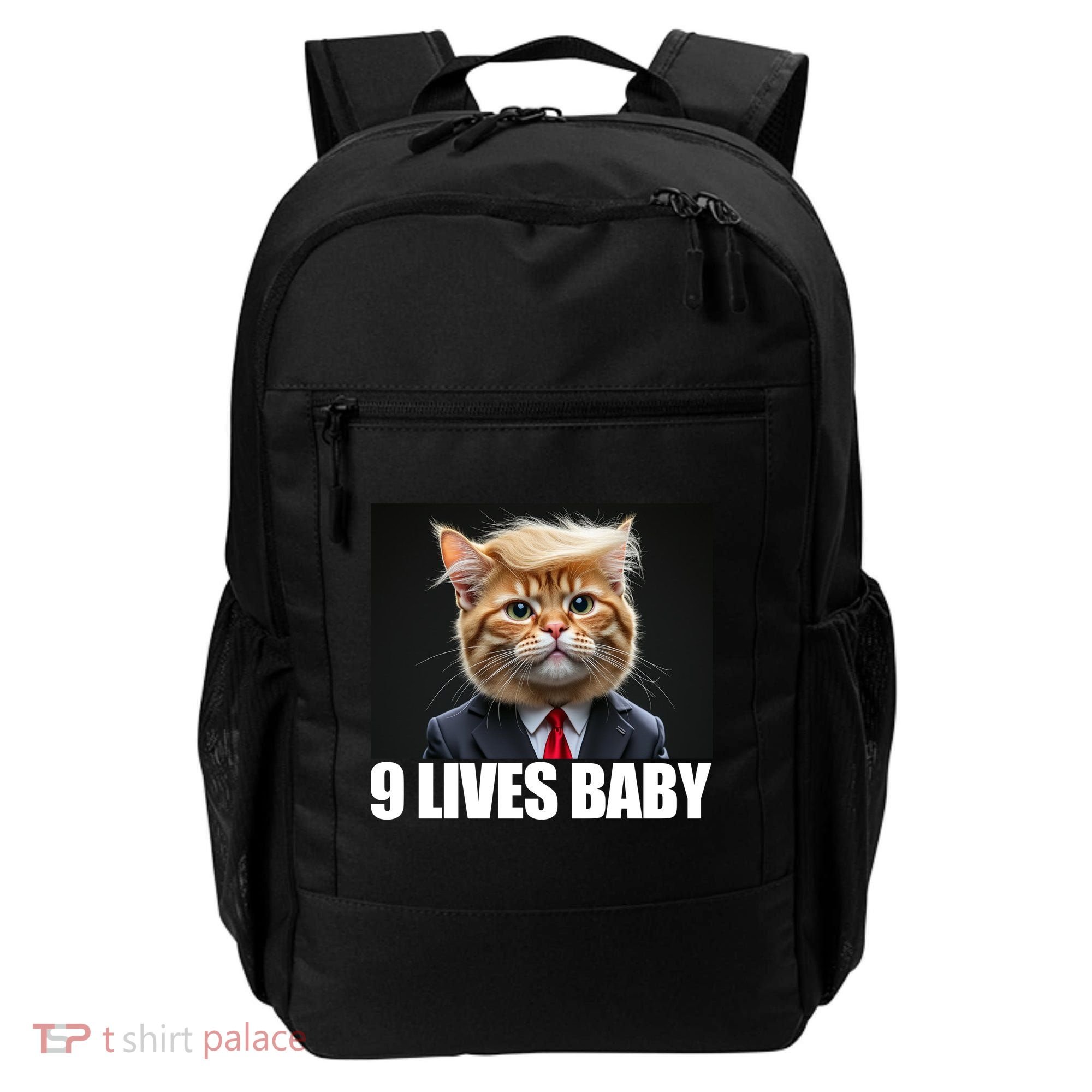 Cat Trump 9 Lives Baby Backpack