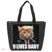 Cat Trump 9 Lives Baby Tote Bag thumb 0