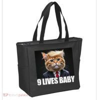 Cat Trump 9 Lives Baby Tote Bag thumb 2