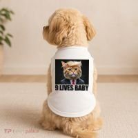 Cat Trump 9 Lives Baby Doggie Tank thumb 2