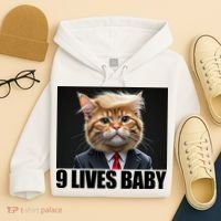 Cat Trump 9 Lives Baby Hoodie thumb 4