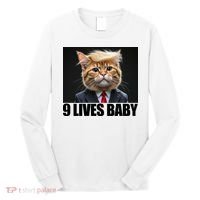 Cat Trump 9 Lives Baby Long Sleeve Shirt thumb 0