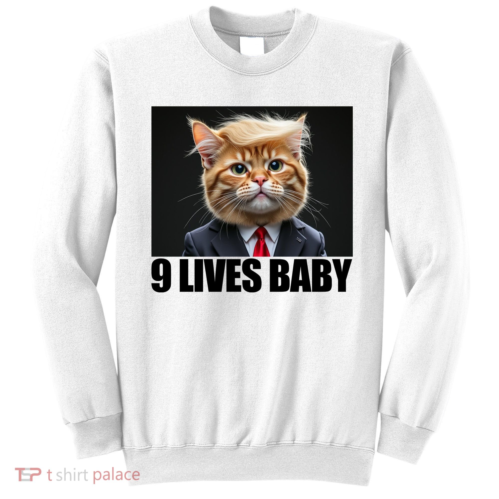 Cat Trump 9 Lives Baby Sweatshirt