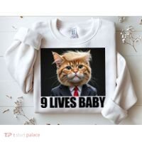 Cat Trump 9 Lives Baby Sweatshirt thumb 2