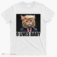 Cat Trump 9 Lives Baby T-Shirt thumb 0