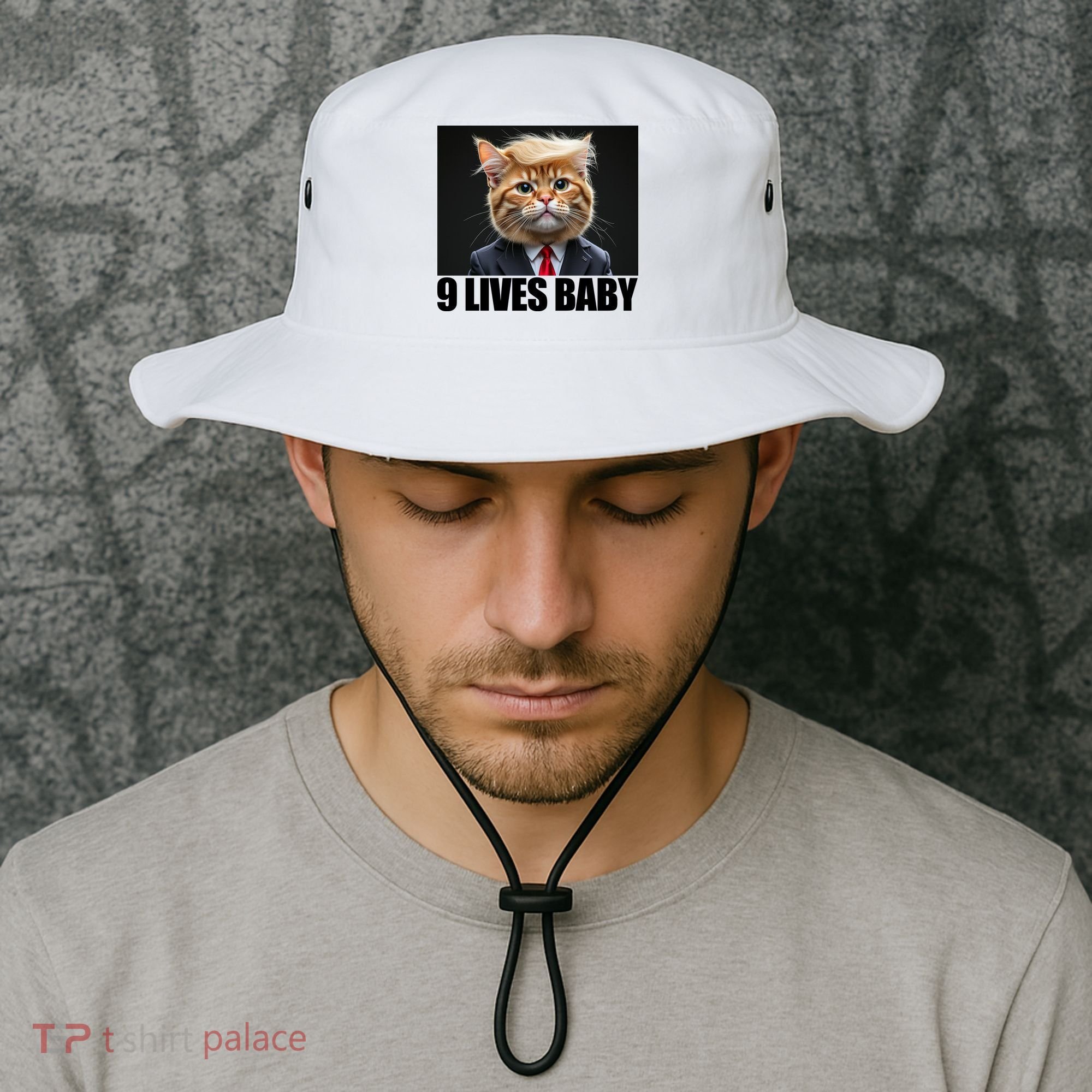 Cat Trump 9 Lives Baby Bucket Hat