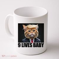 Cat Trump 9 Lives Baby Coffee Mug thumb 0