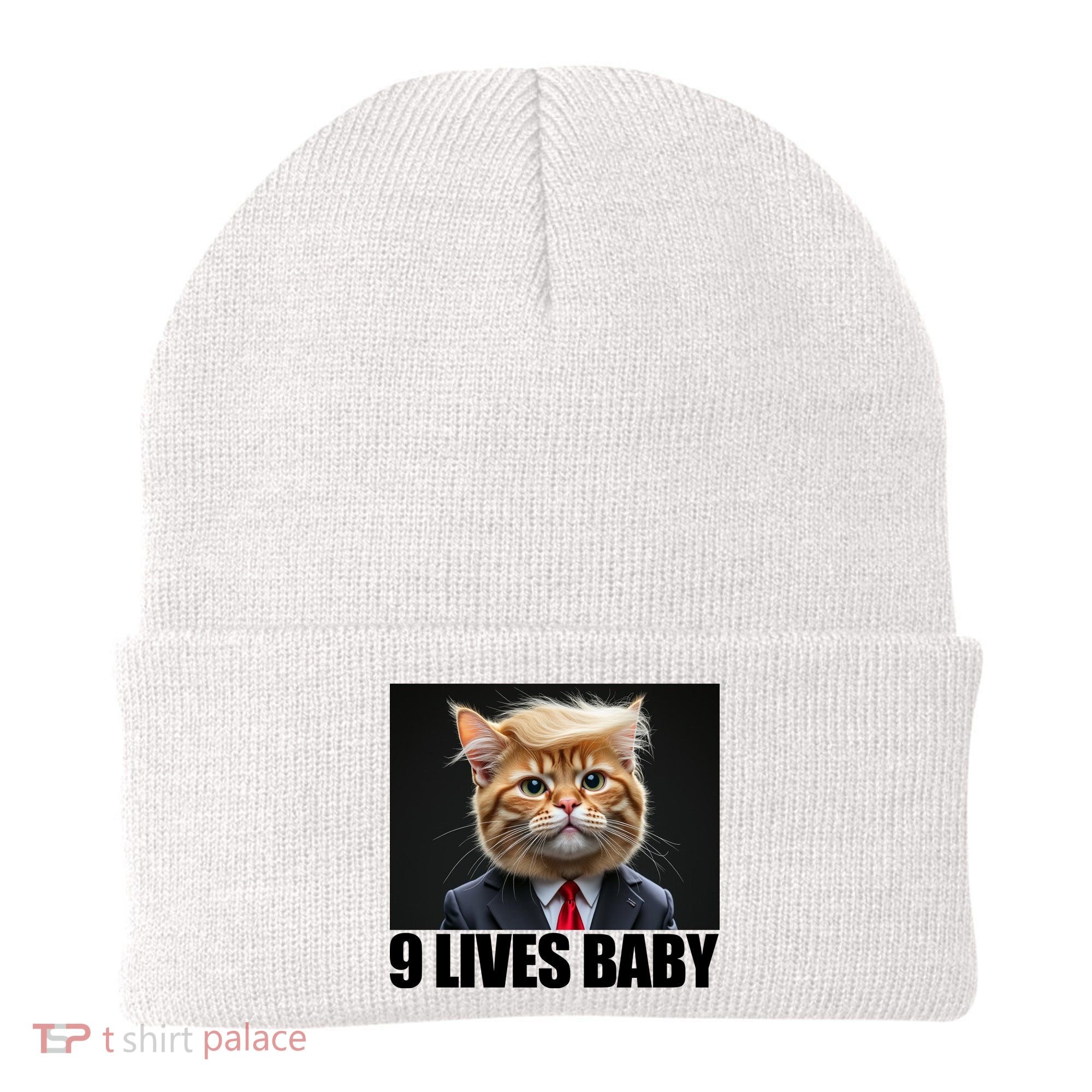 Cat Trump 9 Lives Baby Beanie