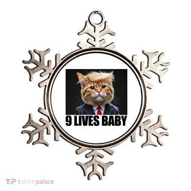 Cat Trump 9 Lives Baby Ornament