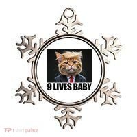 Cat Trump 9 Lives Baby Ornament thumb 0