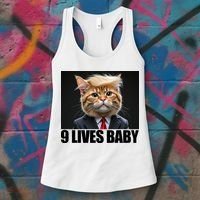 Cat Trump 9 Lives Baby Women's Tank Top thumb 3