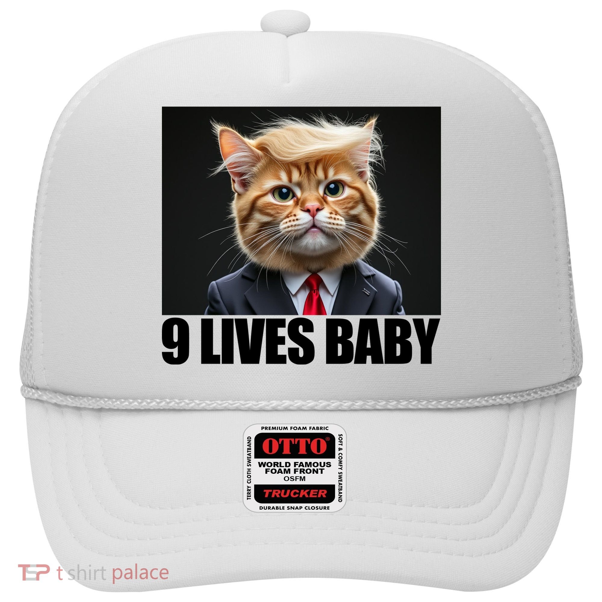 Cat Trump 9 Lives Baby Hat