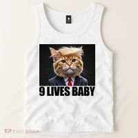 Cat Trump 9 Lives Baby Tank Top thumb 2